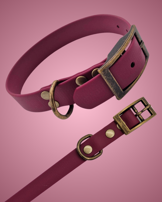 Biothane halsband Rasp Berry