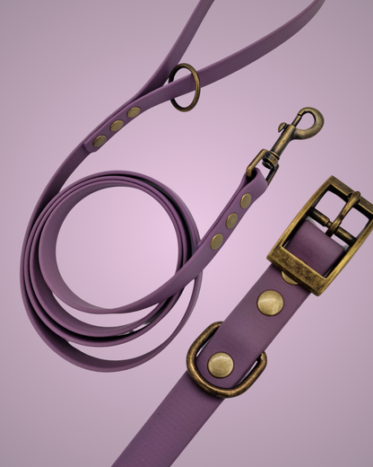 Biothane halsband Dusty Lilac