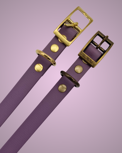 Biothane halsband Dusty Lilac